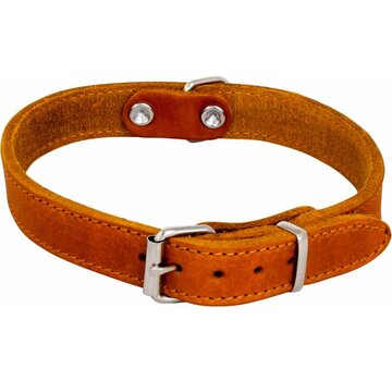 Jack and Vanilla Hondenhalsband Greased Leather Cognac