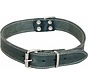 Hondenhalsband Greased Leather Grijs