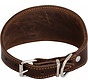 Windhondenhalsband Greased Leather Bruin