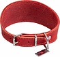 Greyhound Collar Greased Leather Red