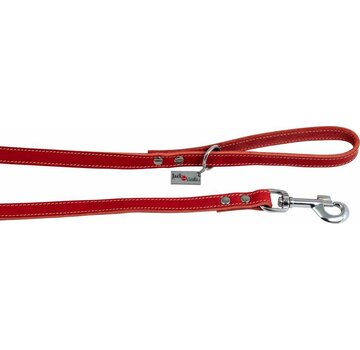 Jack and Vanilla Dog Leash Greased Leather Red