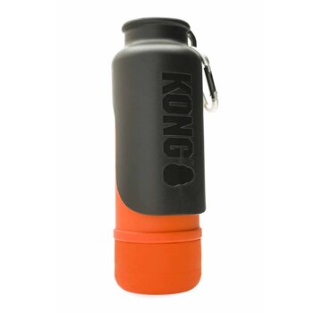 Kong Isolerende Hondenwaterfles met Drinkbakje Oranje