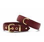 Dog Collar Classic Bordeaux Red