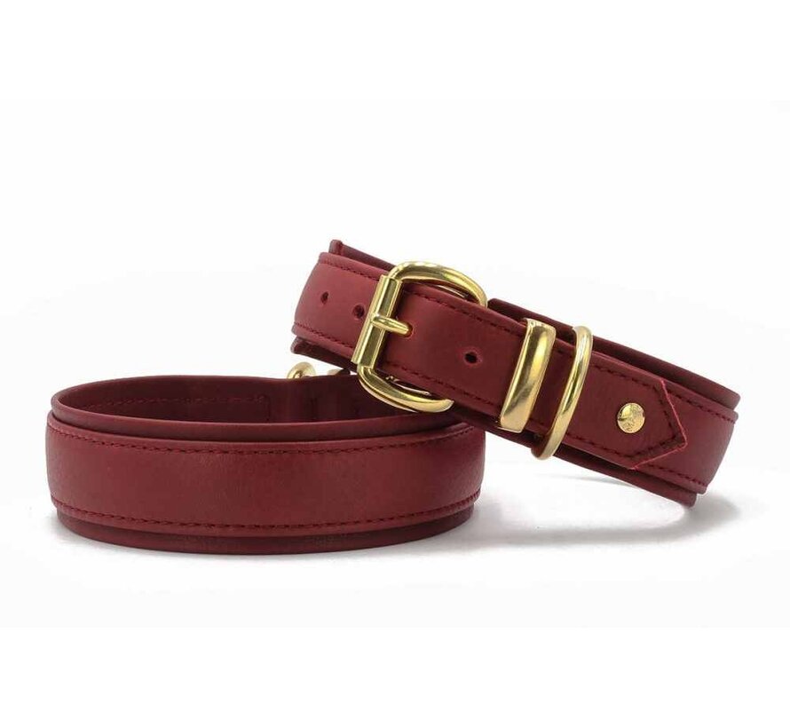 Hondenhalsband Klassiek Soft Bordeeux