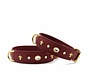 Hondenhalsband Diamond Bordeaux