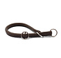 Dog Training Collar Dark Brown / Silver