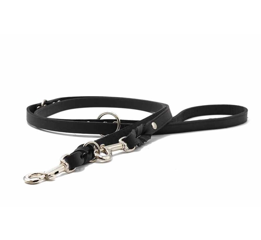 Dog Leash Classic Black Silver