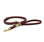 Hondenriem Bordeaux Goud