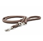Dog Leash Taupe Silver