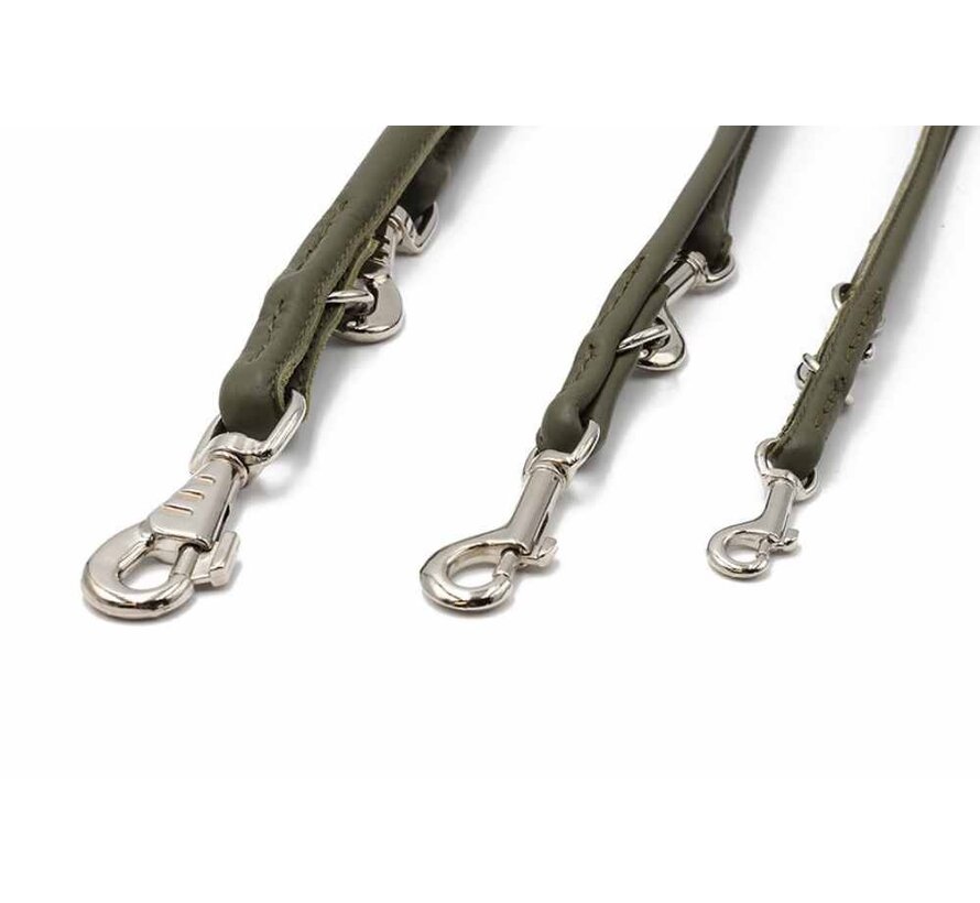 Hondenriem Khaki Zilver