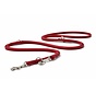 Dog Leash Red Silver