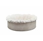 Round Dog Bed Cream Buddelnest