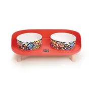 M-Pets Double Bowl Altitude Red