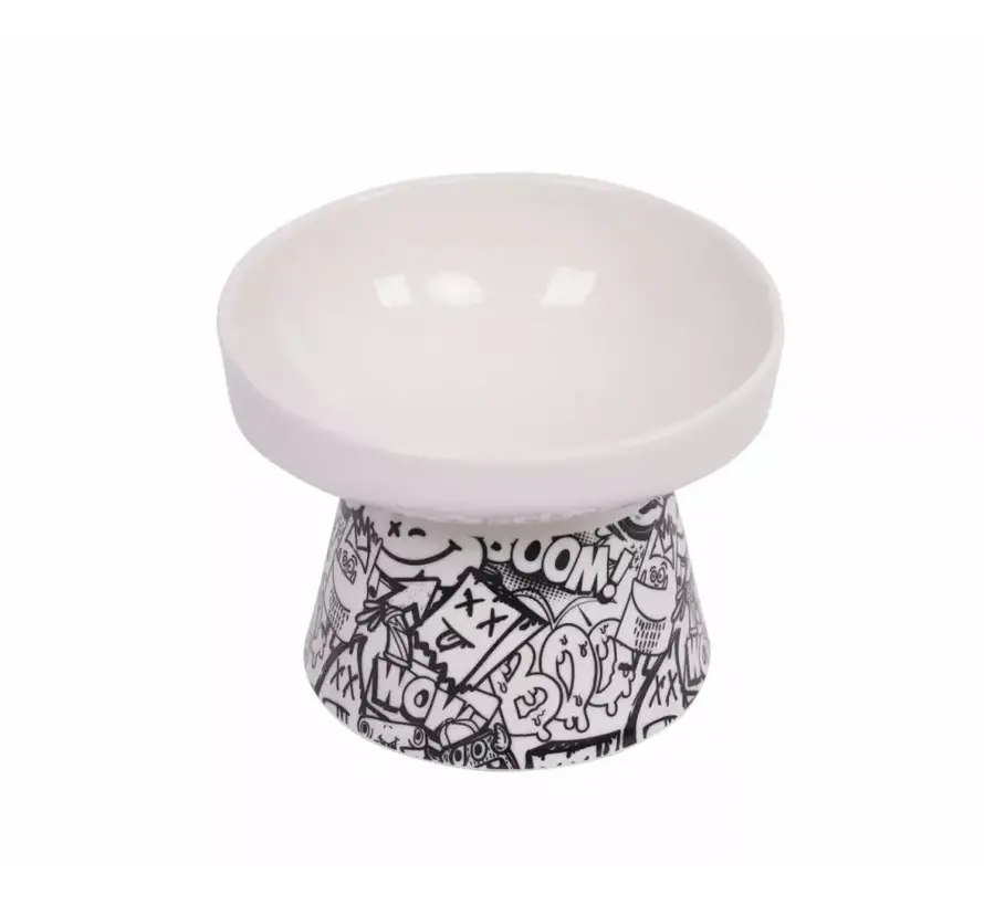 Verhoogde Drinkbak of Voerbak Urban Style Zwart