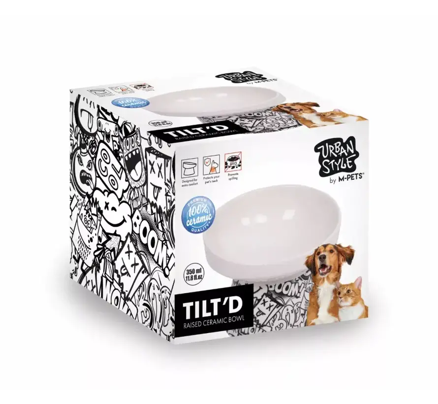 Verhoogde Drinkbak of Voerbak Urban Style Zwart