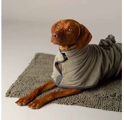 Scruffs Dog Bathrobe Noodle Sage Green