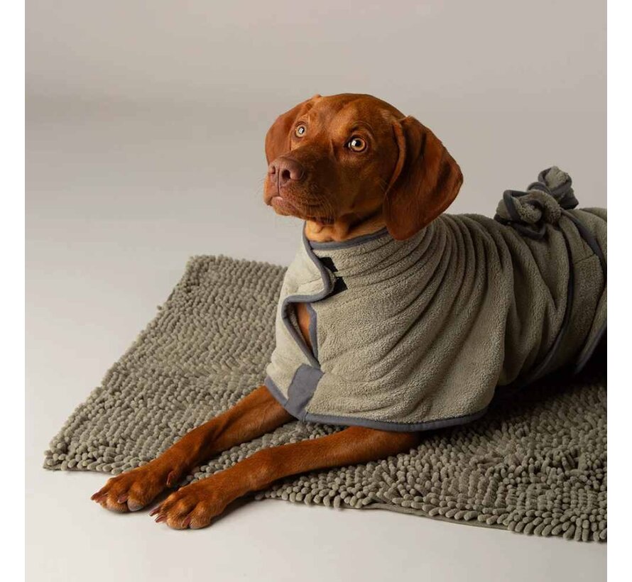 Dog Bathrobe Noodle Sage Green