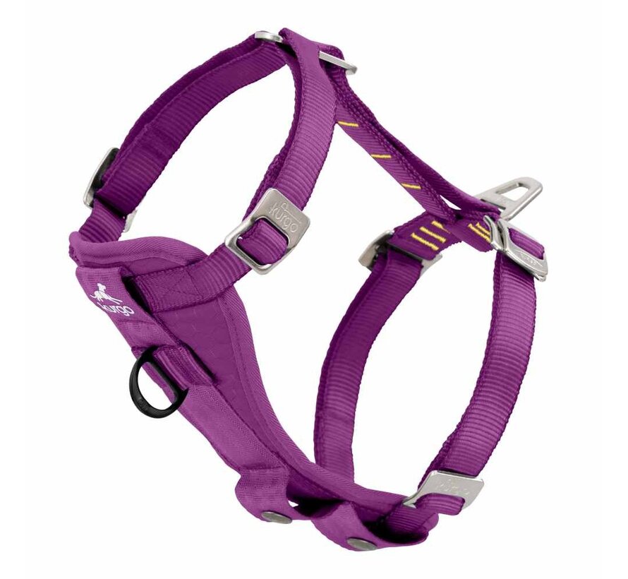 Reinforced Dog Harness for the car Purple