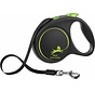 Retractable Leash Black Design Tape Black / Green