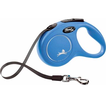 Flexi Retractable Leash New Classic Tape Blue