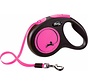 Retractable Leash Neon Tape Pink