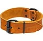 Dog Collar Black Label Wide Cognac