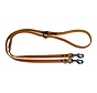 Adjustable Dog Leash Greased Leather Black Label Cognac