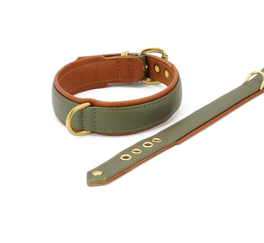 Hondenhalsband Klassiek Khaki