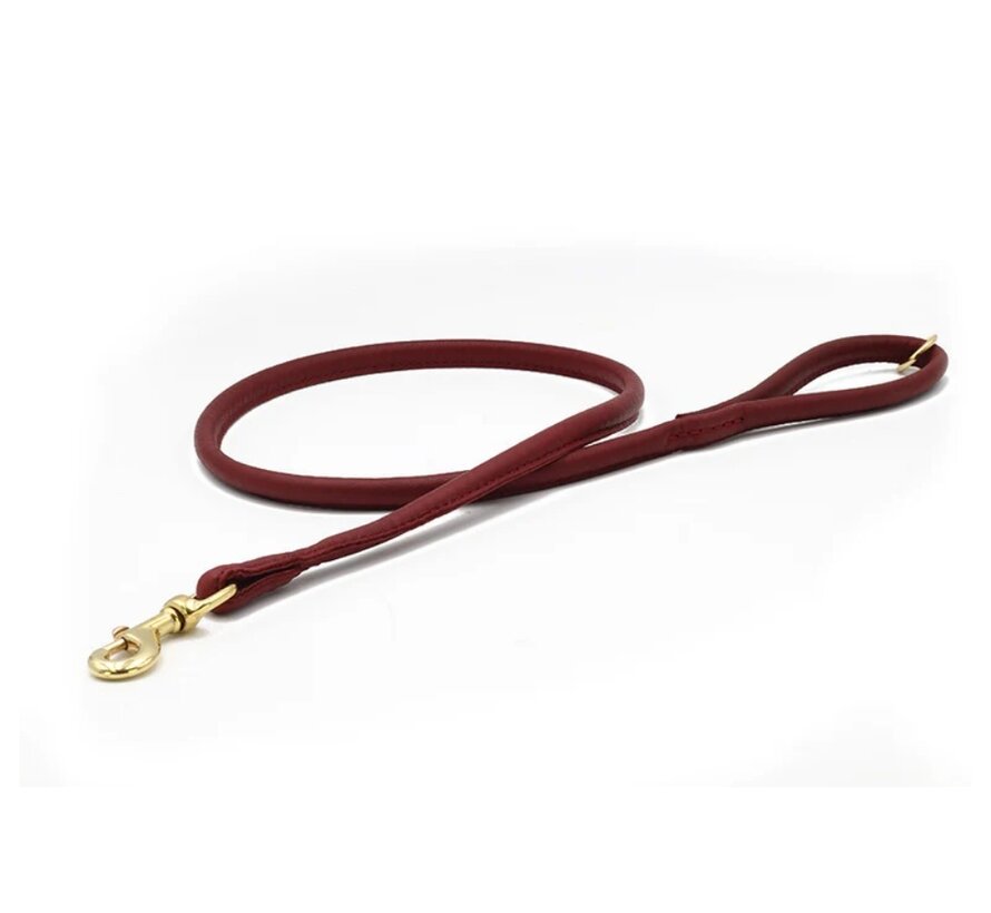 Short Dog Leash City Burgundy