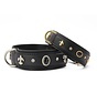 Dog Collar Dark Diamond Black Silver