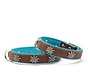 Dog Collar Edelweiss Mokka - Petrol
