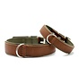 Dog Collar Classic Mocha / Khaki