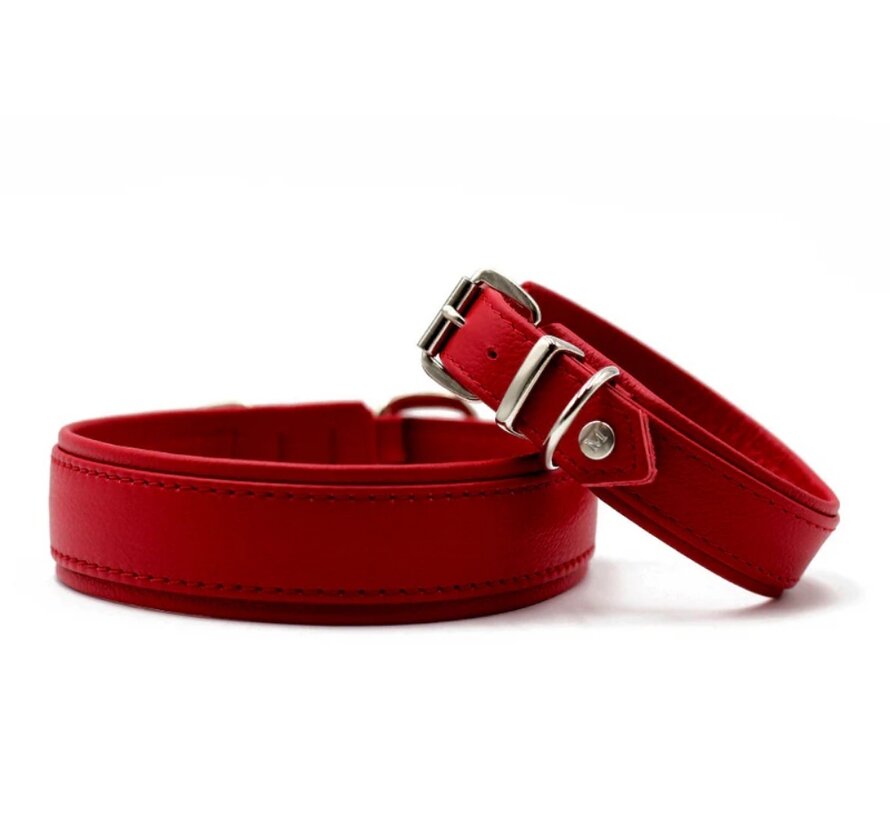Dog Collar Classic Soft Red
