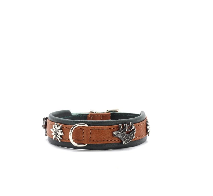 Dog Collar Mini Wild Life Cognac