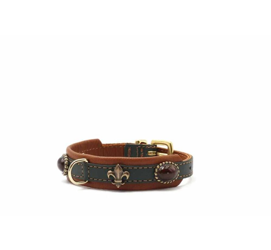 Dog Collar Mini Lord & Lady Green