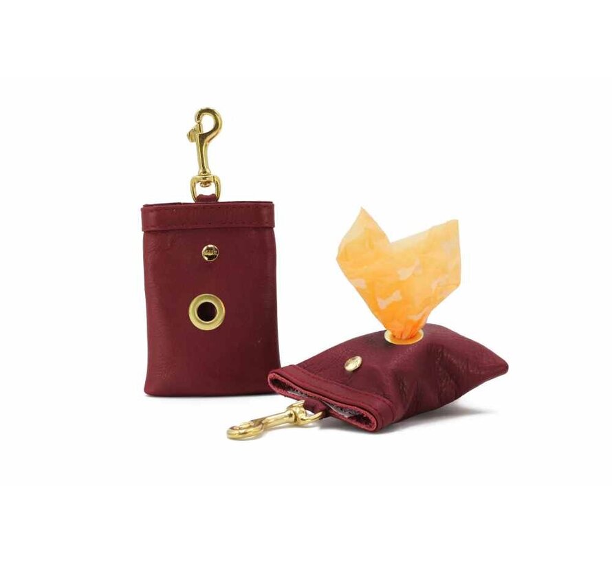 Poo Bag Holder Burgundy