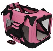 Jack and Vanilla Foldable Travel Crate Dog Pink