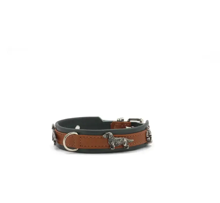 Dog Collar Dachshund Cognac Mini