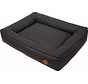 Dog Bed Boxbed Faux leather Classy Black
