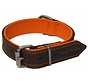 Dog Collar Modena Greased Leather Brown