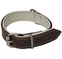 Dog Collar Modena Greased Leather Brown / Beige