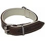 Hondenhalsband Modena Greased Leather Bruin / Beige