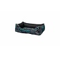 Dog Bed Graphix Walled Bed Black/Blue