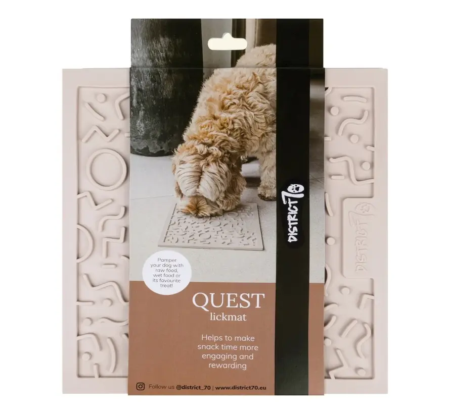 QUEST Lick Mat for Dogs Merengue