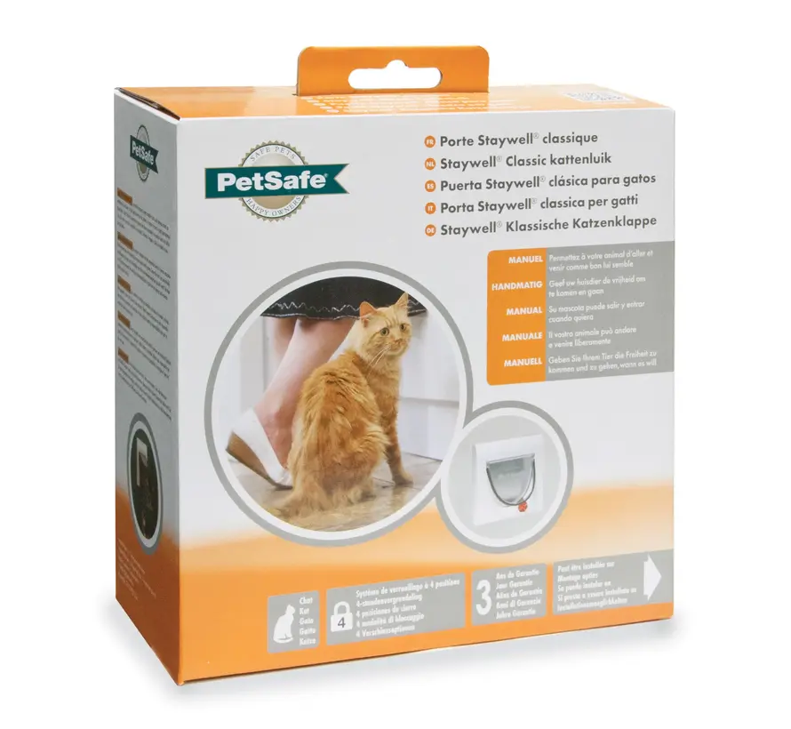 Staywell Classic Cat Flap White