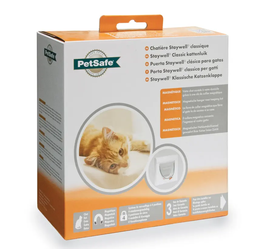 Staywell Magnetic Cat Flap White