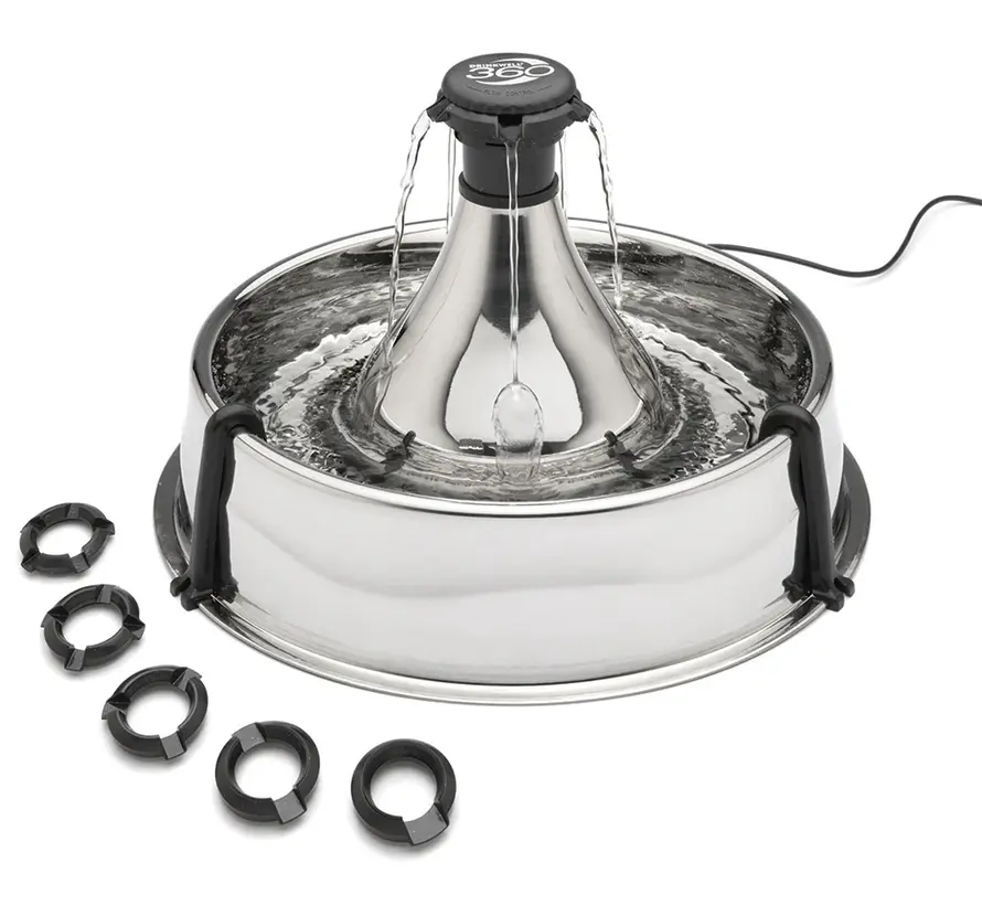 Drinkfontein Drinkwell 360 Roestvrijstaal