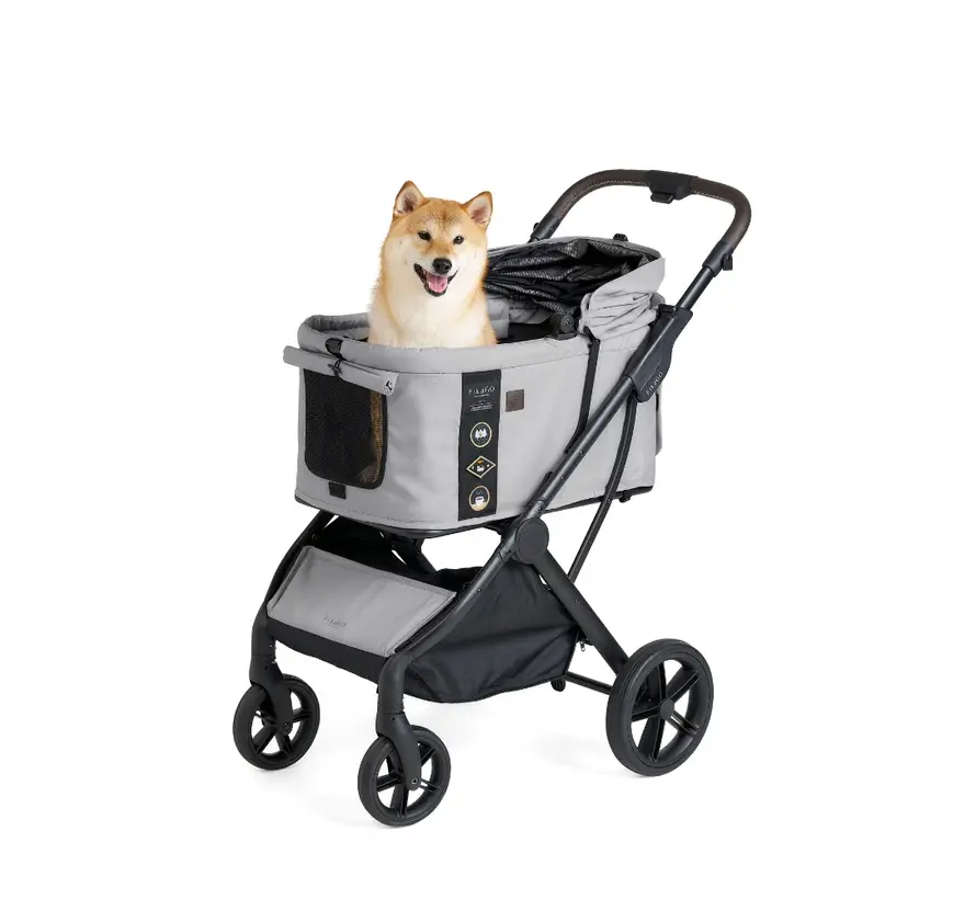 Hondenbuggy Agile 2 Soft Grey