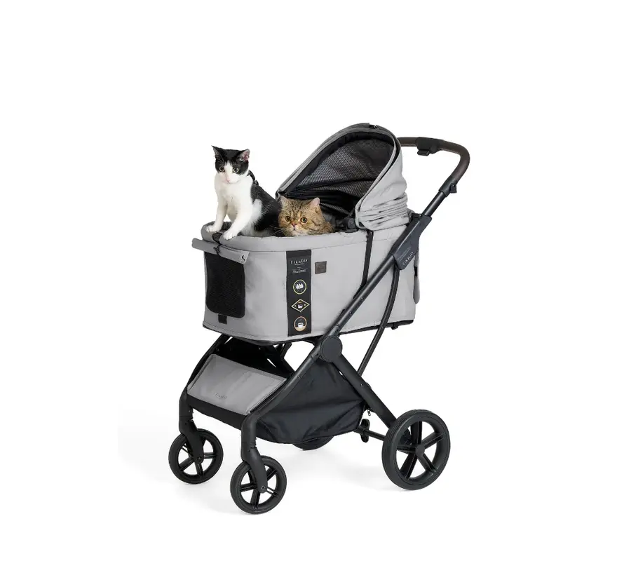 Hondenbuggy Agile 2 Soft Grey