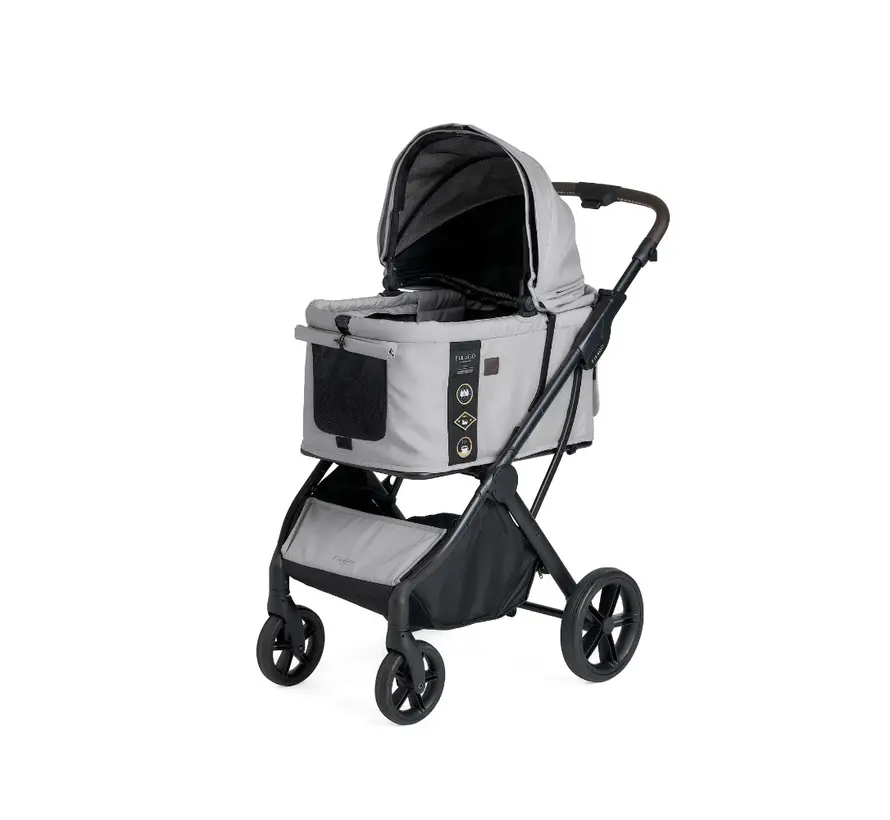 Hondenbuggy Agile 2 Soft Grey